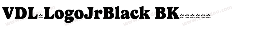 VDL-LogoJrBlack BK字体转换